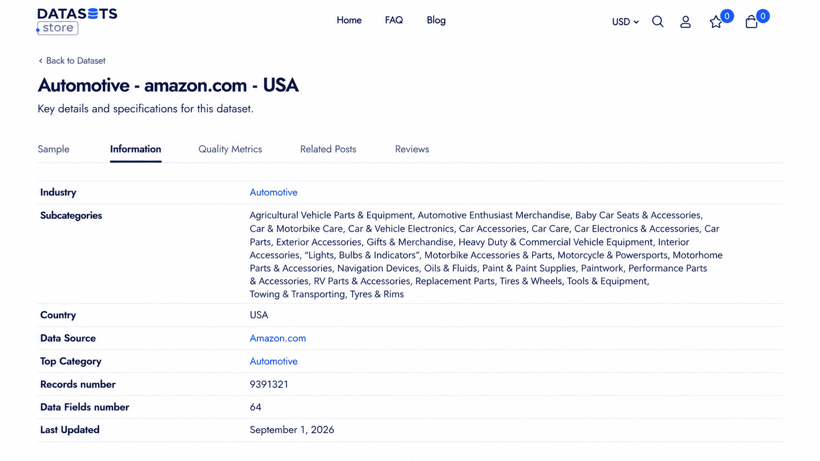 Datasets.store screenshot 5