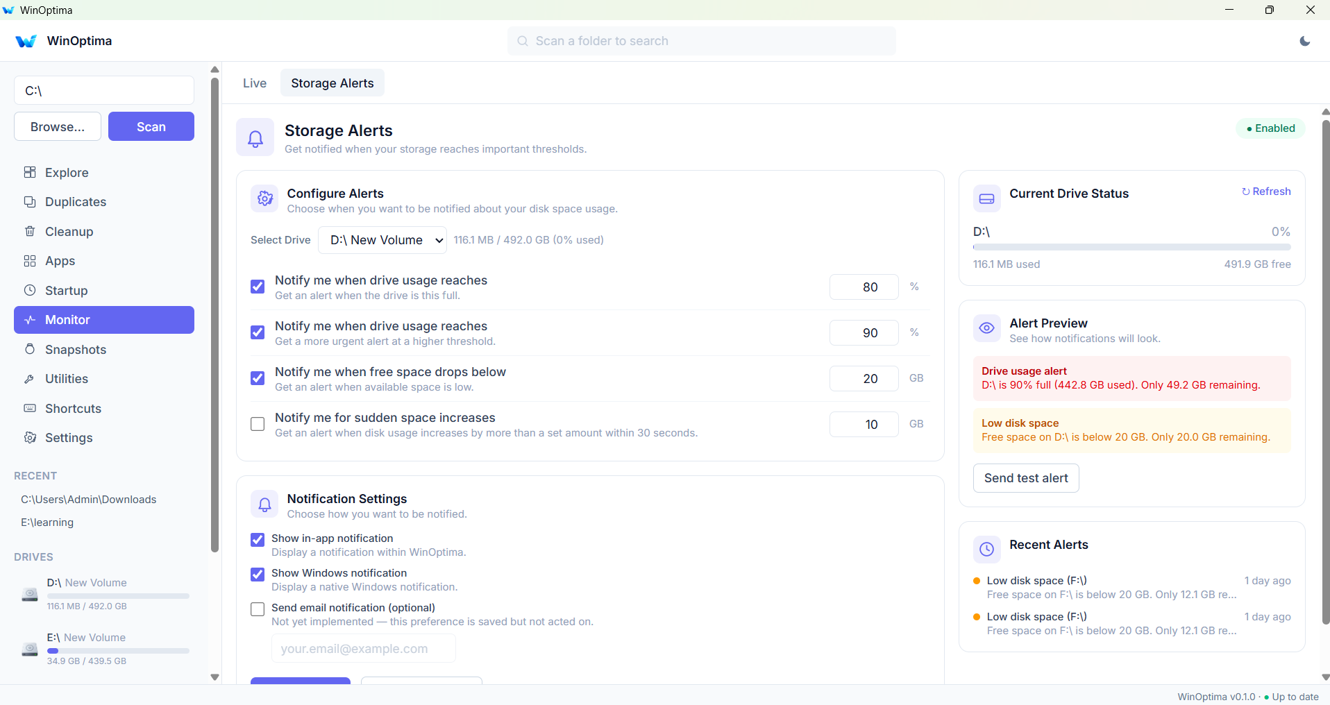 WinOptima screenshot 5