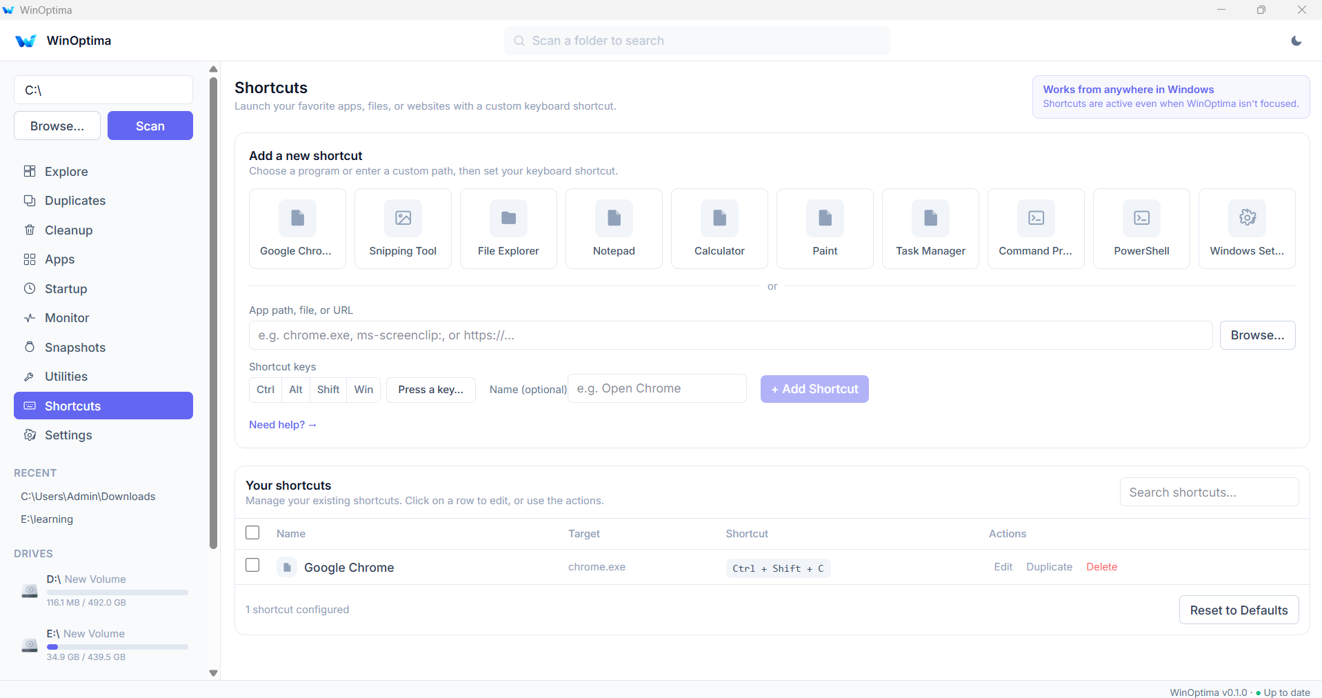 WinOptima screenshot 4