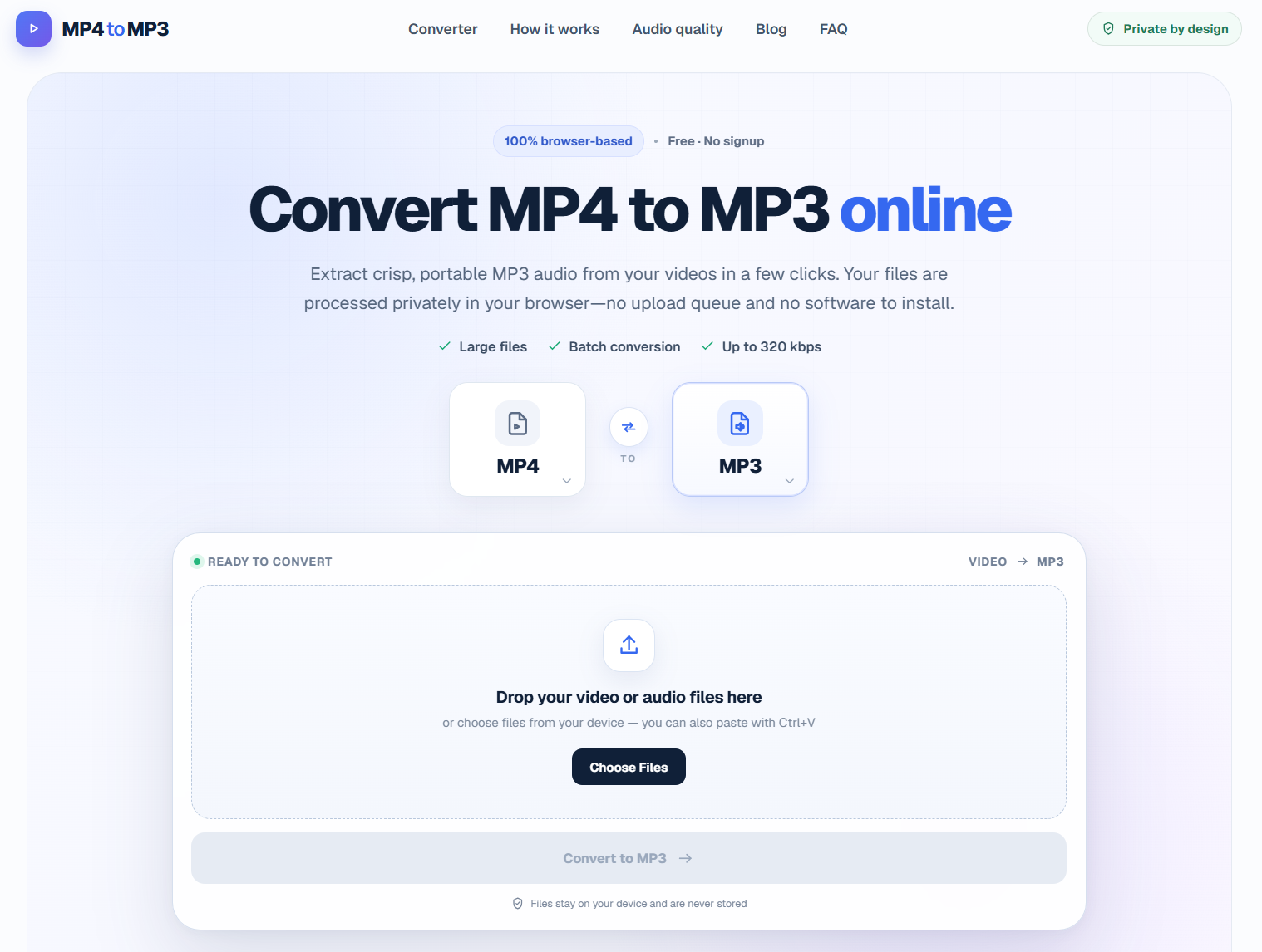 MP4 to MP3 Converter screenshot 1